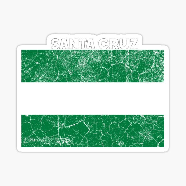 Vista previa del artículo con la obra «Vintage Santa Cruz Flag, Santa Cruz Bolivian Flag Free», diseñado y vendido por Flags &  Maps.