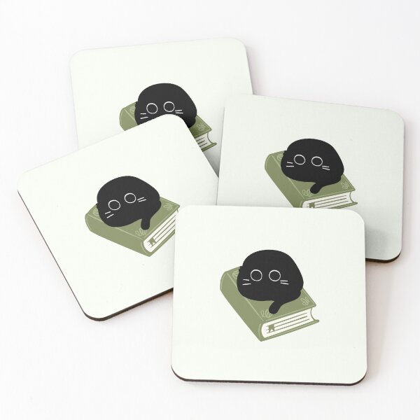 Item preview, Cat sitting on green book designed and sold by Neadoodles.