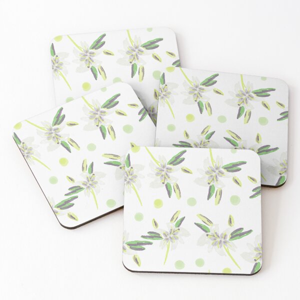 Item preview, White Lily Pattern designed and sold by Moojan Azar.