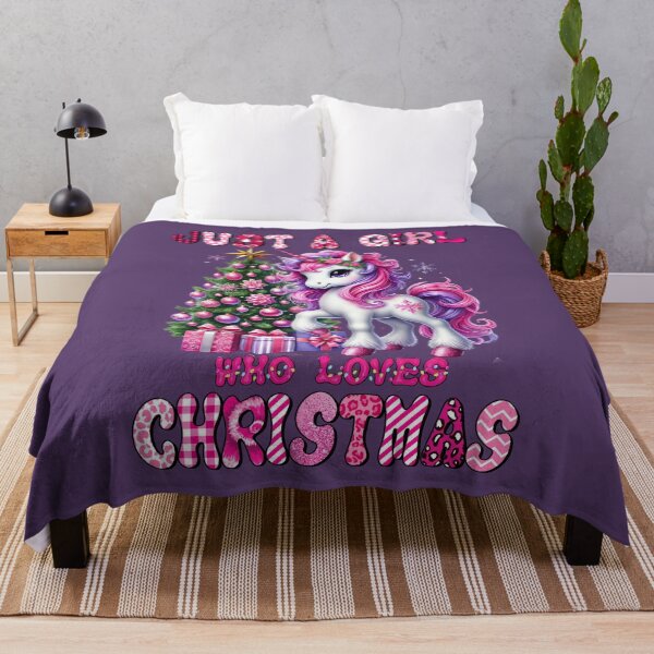 Item preview, Just a girl who loves Christmas and unicorns. designed and sold by bAIryBarn.