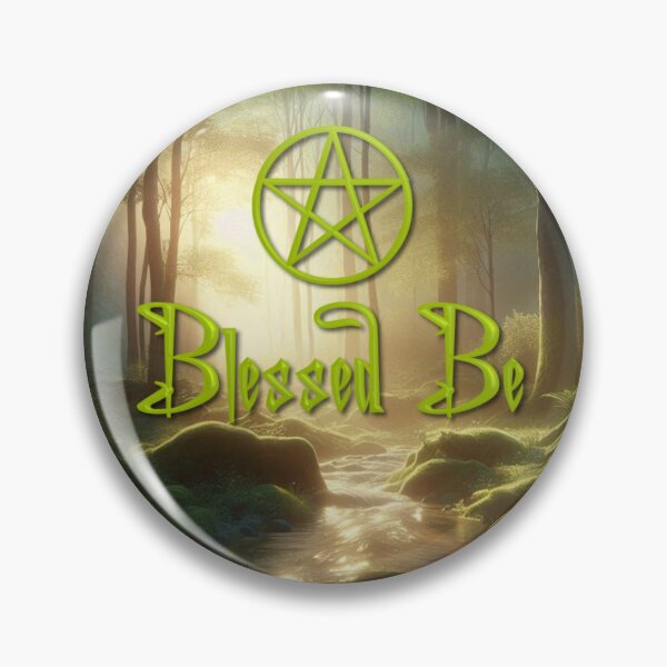 Item preview, Blessed Be with forest background designed and sold by Jennifer McBride.
