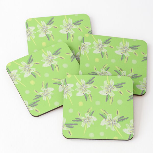 Item preview, White Lily Pattern designed and sold by Moojan Azar.