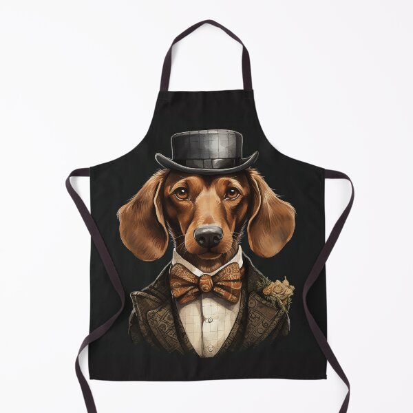 Item preview, Quirky Dapper Brown Dachshund  designed and sold by lovefurries.