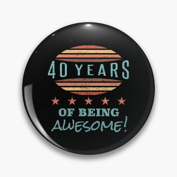 Item preview, Awesome 40th Birthday designed and sold by thepixelgarden.