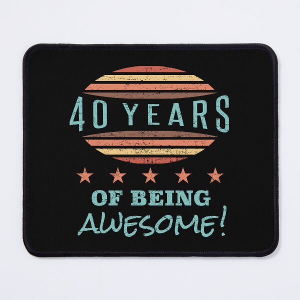 Item preview, Awesome 40th Birthday designed and sold by thepixelgarden.