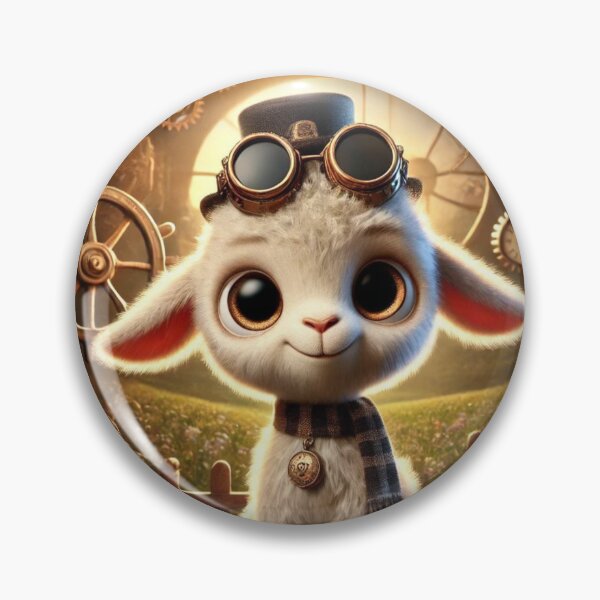 Item preview, Steampunk Fainting Goat designed and sold by Sillytoe.
