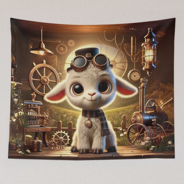 Item preview, Steampunk Fainting Goat designed and sold by Sillytoe.