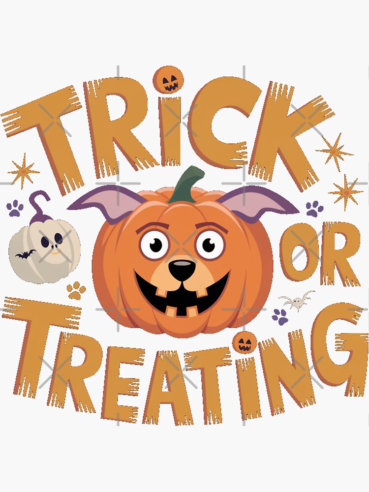 Thumbnail 3 of 3, Sticker, Trick or treating designed and sold by Coollzone.