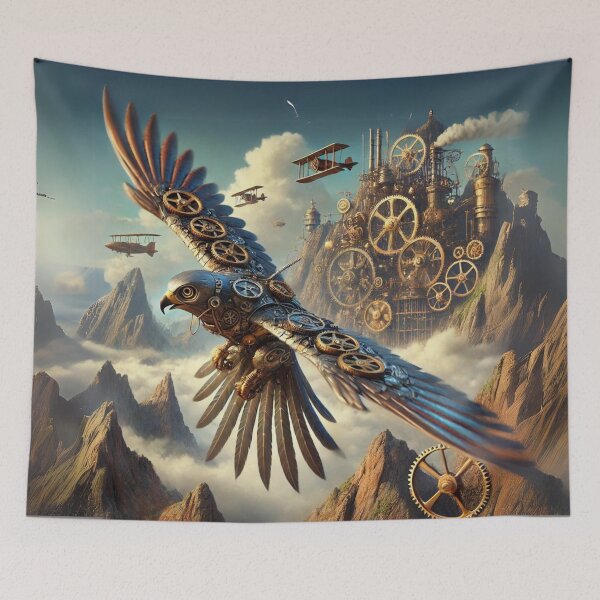 Item preview, Steampunk Falcon designed and sold by Sillytoe.