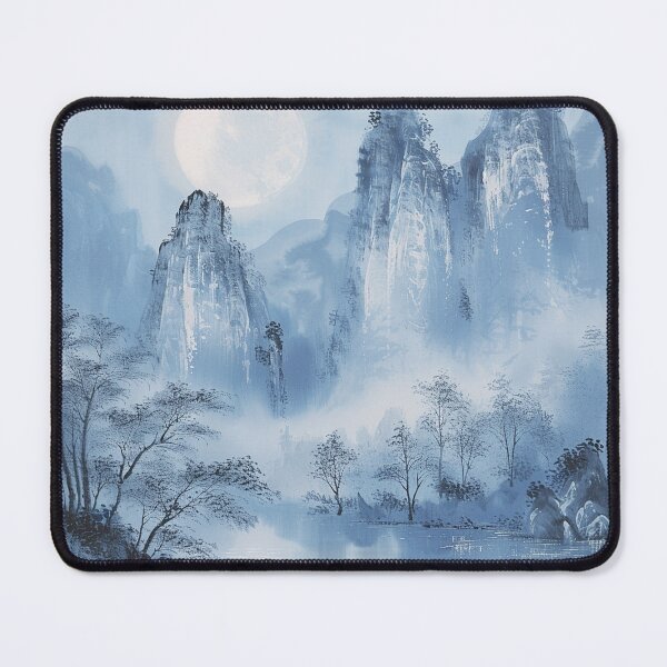Item preview, Whispers of the Moonlit Peaks - Watercolor designed and sold by shirley80935.