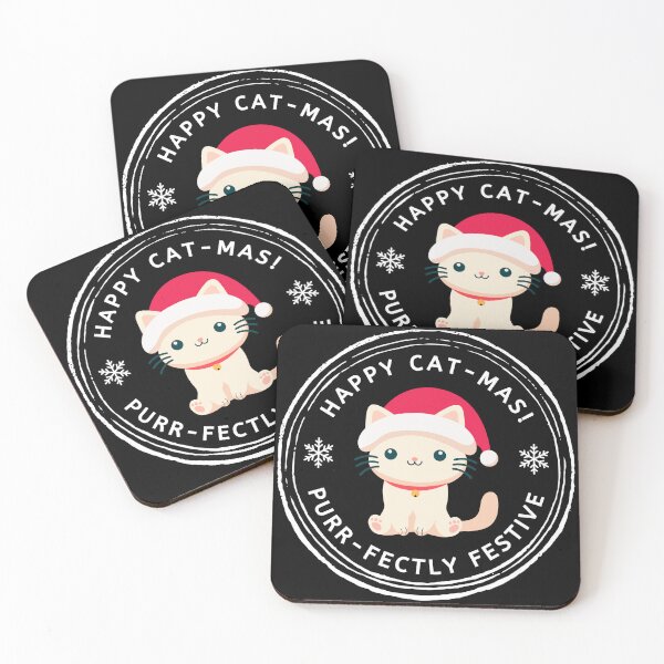 Item preview, Happy Cat-mas Purr-fectly Festive designed and sold by ProWittyDesigns.