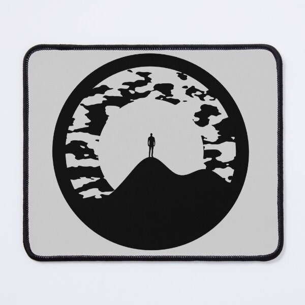 Item preview, MOUNTAIN SILHOUETTE (black foreground no text) designed and sold by pushuptaxstore.