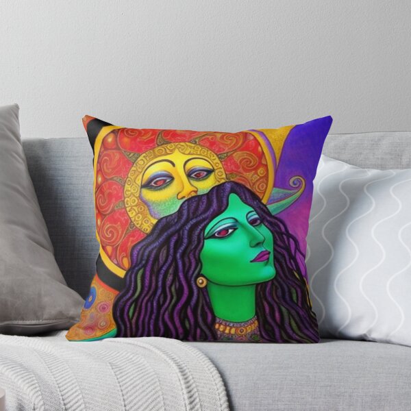 Item preview, Pschedelic 60's Hippy Chick Sun Art designed and sold by TheDarkWardrobe.