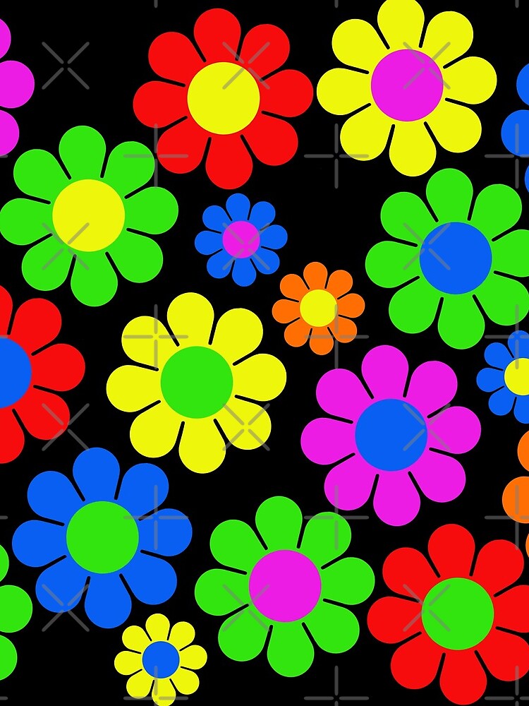Hippy Flower Daisy Spring Pattern by hilda74