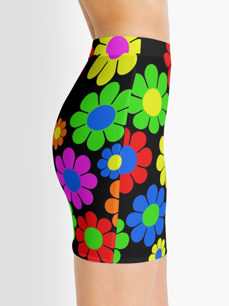 Alternate view of Hippy Flower Daisy Spring Pattern Mini Skirt