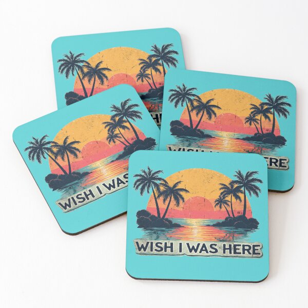 Item preview, Wish I Was Here: Badass Tropical Sunset – Bold Retro Vibes, Savage Island Escape designed and sold by tronictees.