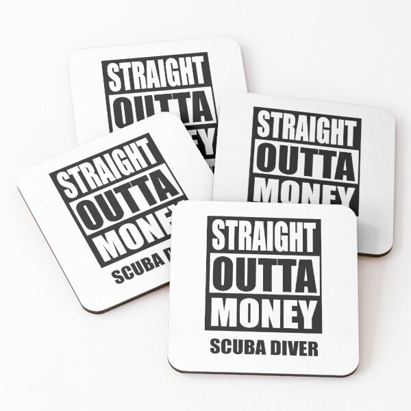 Item preview, Straight outta money: scuba diver, all profit supports ocean conservation  designed and sold by seekingclarity.