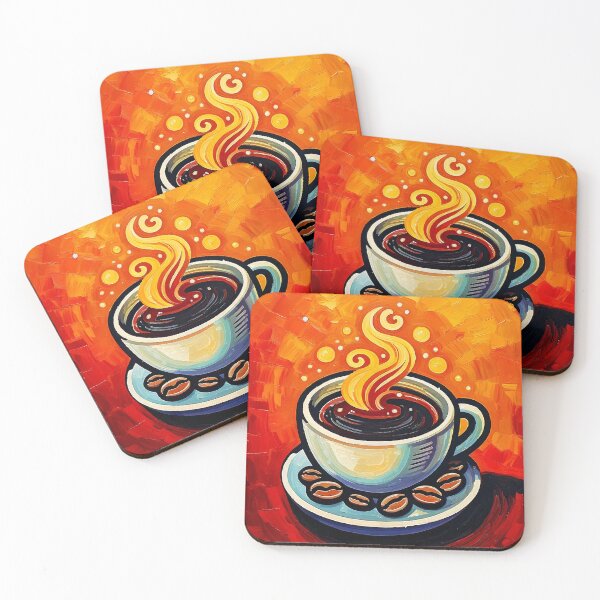 Item preview, Hot Coffee Painting designed and sold by ArtFactoryAI.