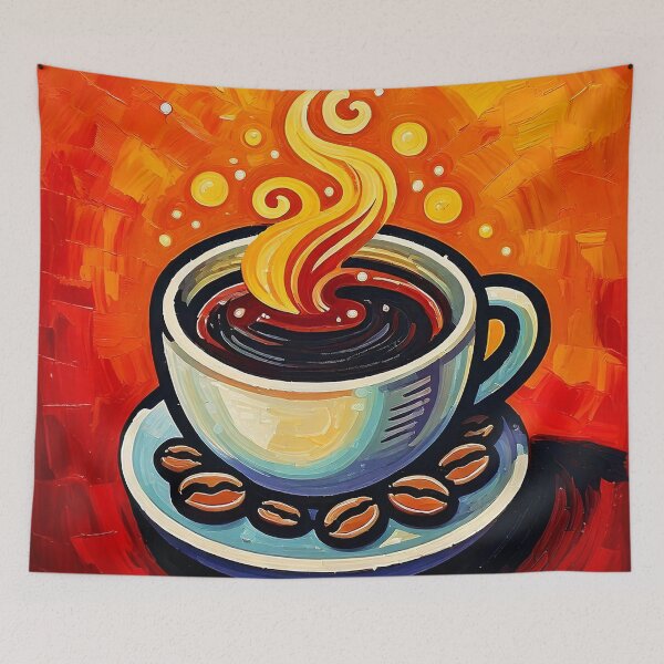 Item preview, Hot Coffee Painting designed and sold by ArtFactoryAI.