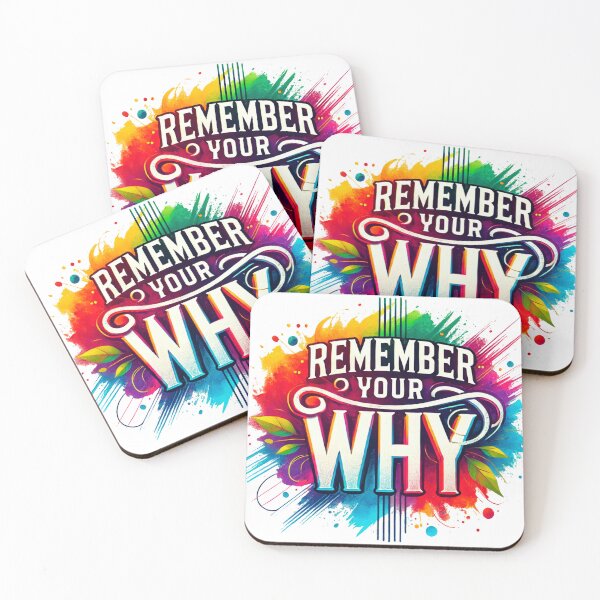 Item preview, Remember Your Why Colorful Motivational Quote designed and sold by baebrand-art.