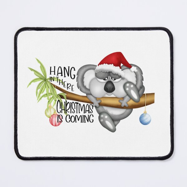 Item preview, Hang in there Christmas is coming Australian koala designed and sold by roundowl.