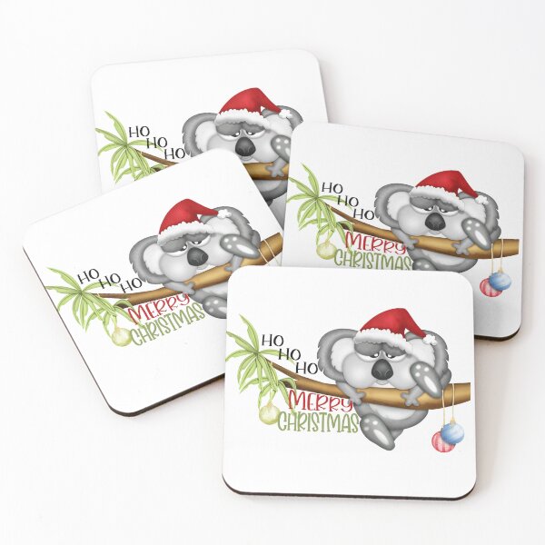 Item preview, Ho ho ho Merry Christmas koala designed and sold by roundowl.