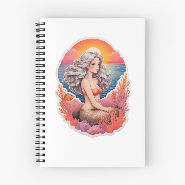 Item preview, MERMAID CORE AESTHETIC SUNSET BEACH CORAL STICKER designed and sold by Arts4U.