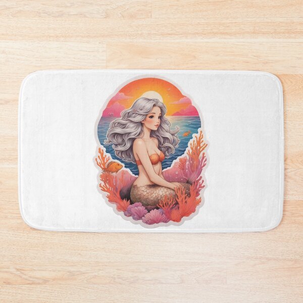 Item preview, MERMAID CORE AESTHETIC SUNSET BEACH CORAL STICKER designed and sold by Arts4U.