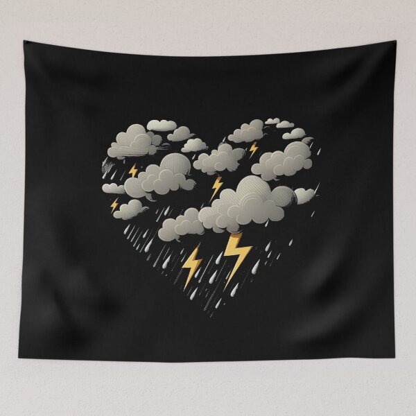 Item preview, Stormy Clouds Illustration Storm designed and sold by studiopekepeke.