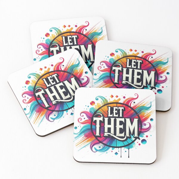Item preview, Let Them Colorful Motivational Quote designed and sold by baebrand-art.