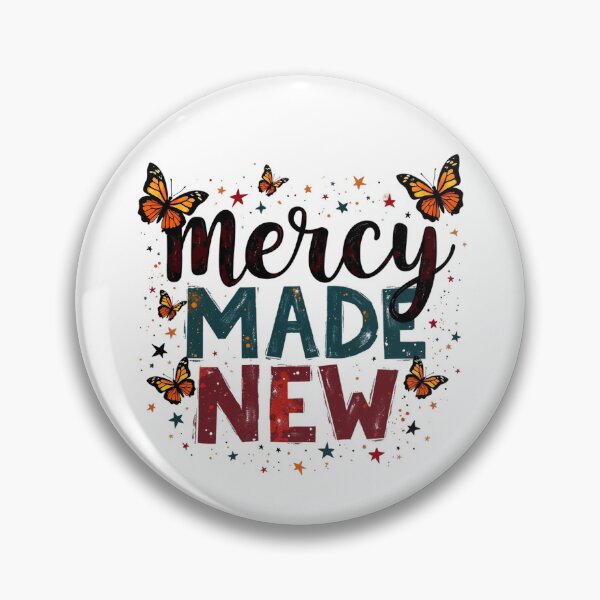 Item preview, Mercy Made New, Butterflies and Stars Art designed and sold by Faithloveshop.