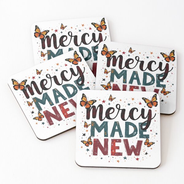 Item preview, Mercy Made New, Butterflies and Stars Art designed and sold by Faithloveshop.