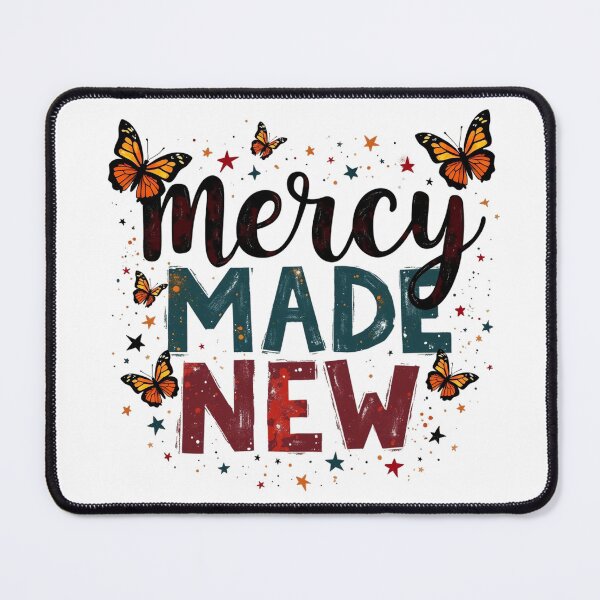 Item preview, Mercy Made New, Butterflies and Stars Art designed and sold by Faithloveshop.