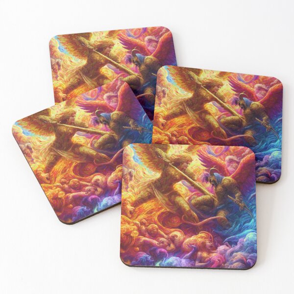 Item preview, Colorful Celestial Conflict Abstract Painting designed and sold by Nostalgia Busters.