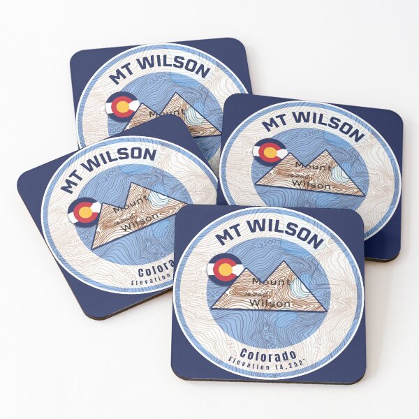 Item preview, Colorado Mountain Sunset Map - Mt Wilson designed and sold by Willz Designz.