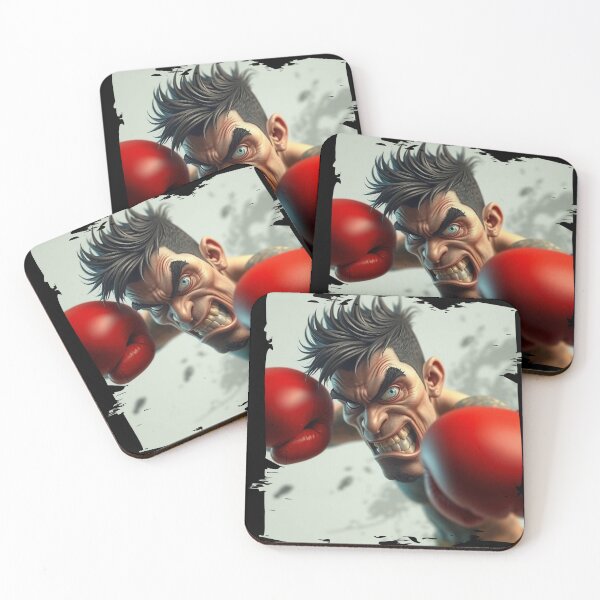 Item preview, Fierce Boxer Ready to Fight with Determined Expression designed and sold by Hungry-Murphy.