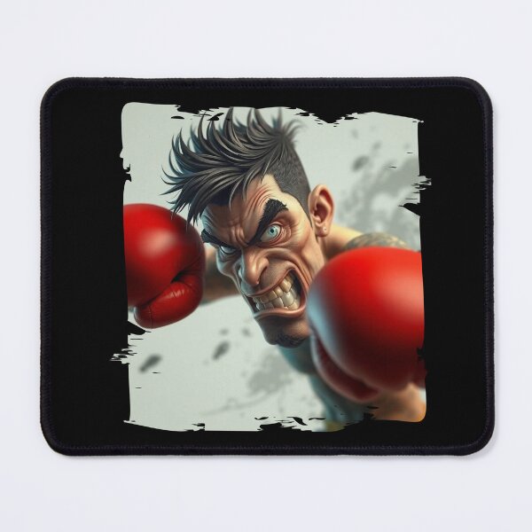 Item preview, Fierce Boxer Ready to Fight with Determined Expression designed and sold by Hungry-Murphy.