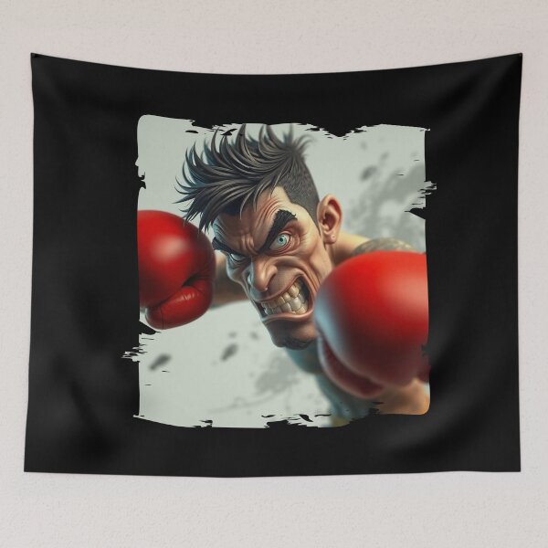 Item preview, Fierce Boxer Ready to Fight with Determined Expression designed and sold by Hungry-Murphy.