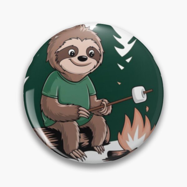 Item preview, CUTE CAMPFIRE SLOTH . designed and sold by Obinne.