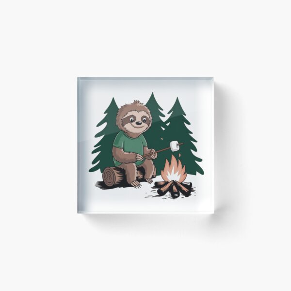 Item preview, CUTE CAMPFIRE SLOTH . designed and sold by Obinne.