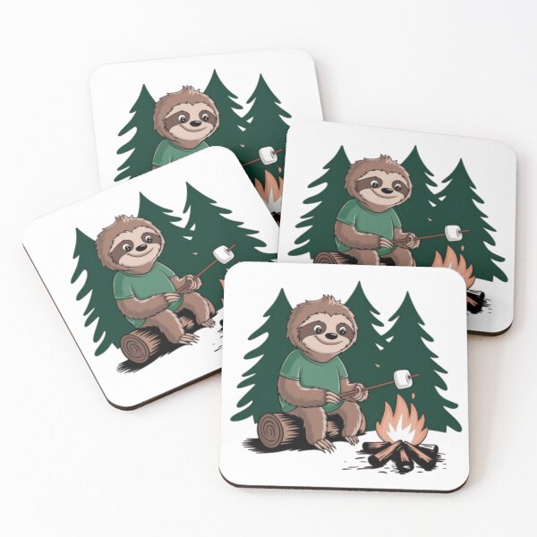 Item preview, CUTE CAMPFIRE SLOTH . designed and sold by Obinne.