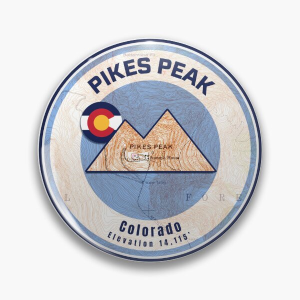 Item preview, Colorado Mountain Sunset Map - Pikes Peak designed and sold by Willz Designz.
