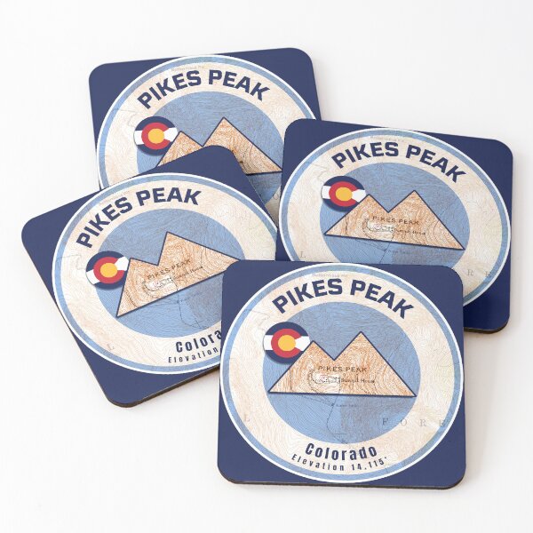 Item preview, Colorado Mountain Sunset Map - Pikes Peak designed and sold by Willz Designz.