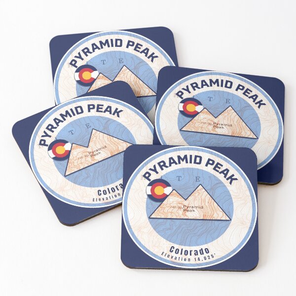 Item preview, Colorado Mountain Sunset Map - Pyramid Peak designed and sold by Willz Designz.