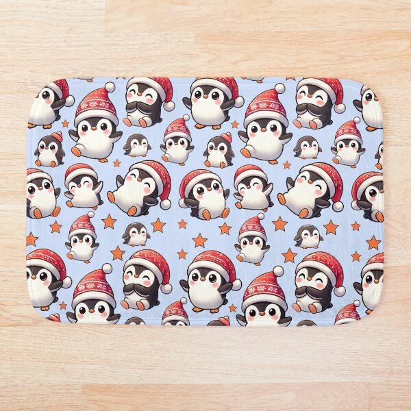 Item preview, Happy little penguin with Christmas hat designed and sold by Elnica.