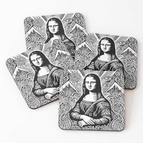 Item preview, Eternal Smile: Mona Lisa Woodcut Edition designed and sold by Carocas20.