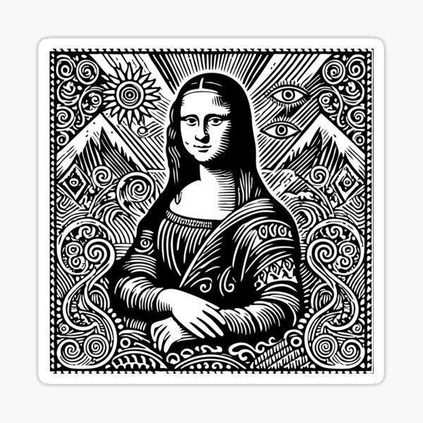 Item preview, Eternal Smile: Mona Lisa Woodcut Edition designed and sold by Carocas20.