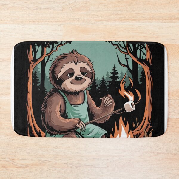 Item preview, FUNNY CAMPFIRE SLOTH . designed and sold by Obinne.