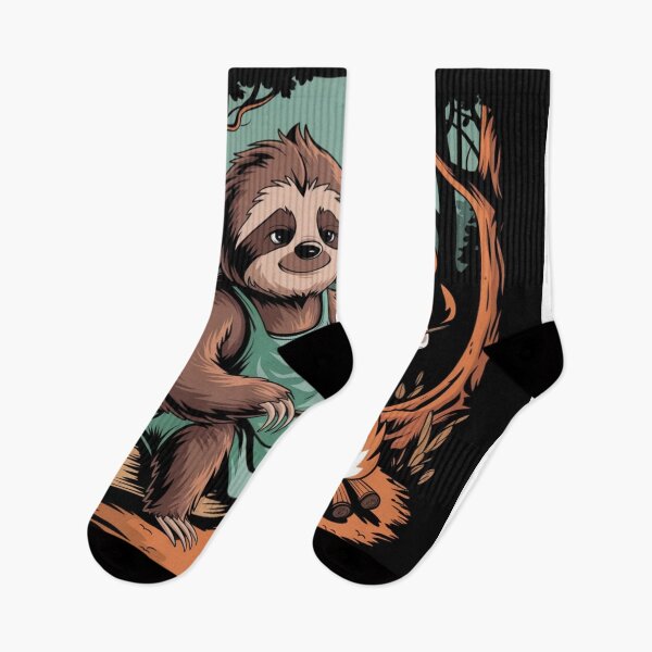Item preview, FUNNY CAMPFIRE SLOTH . designed and sold by Obinne.