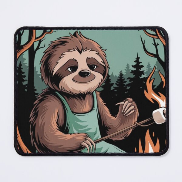Item preview, FUNNY CAMPFIRE SLOTH . designed and sold by Obinne.